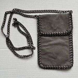 Grey vegan Stella McCartney Falabella style Pouch crossbody